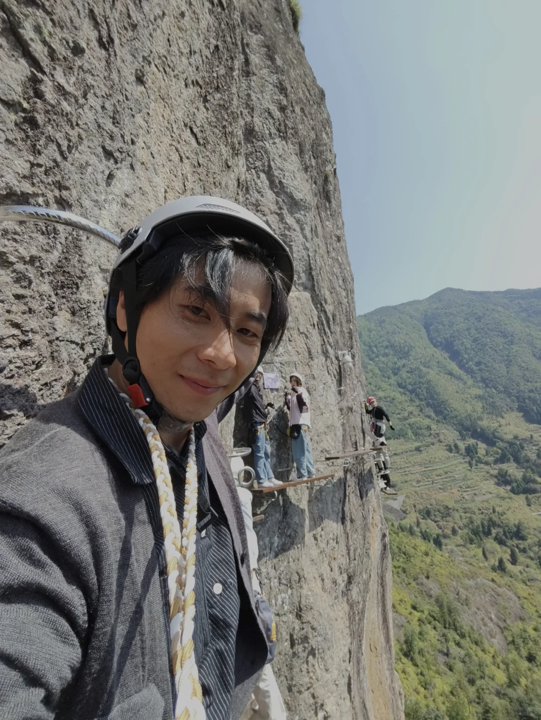 清明攀雁荡山飞拉达，飞祭徐霞客