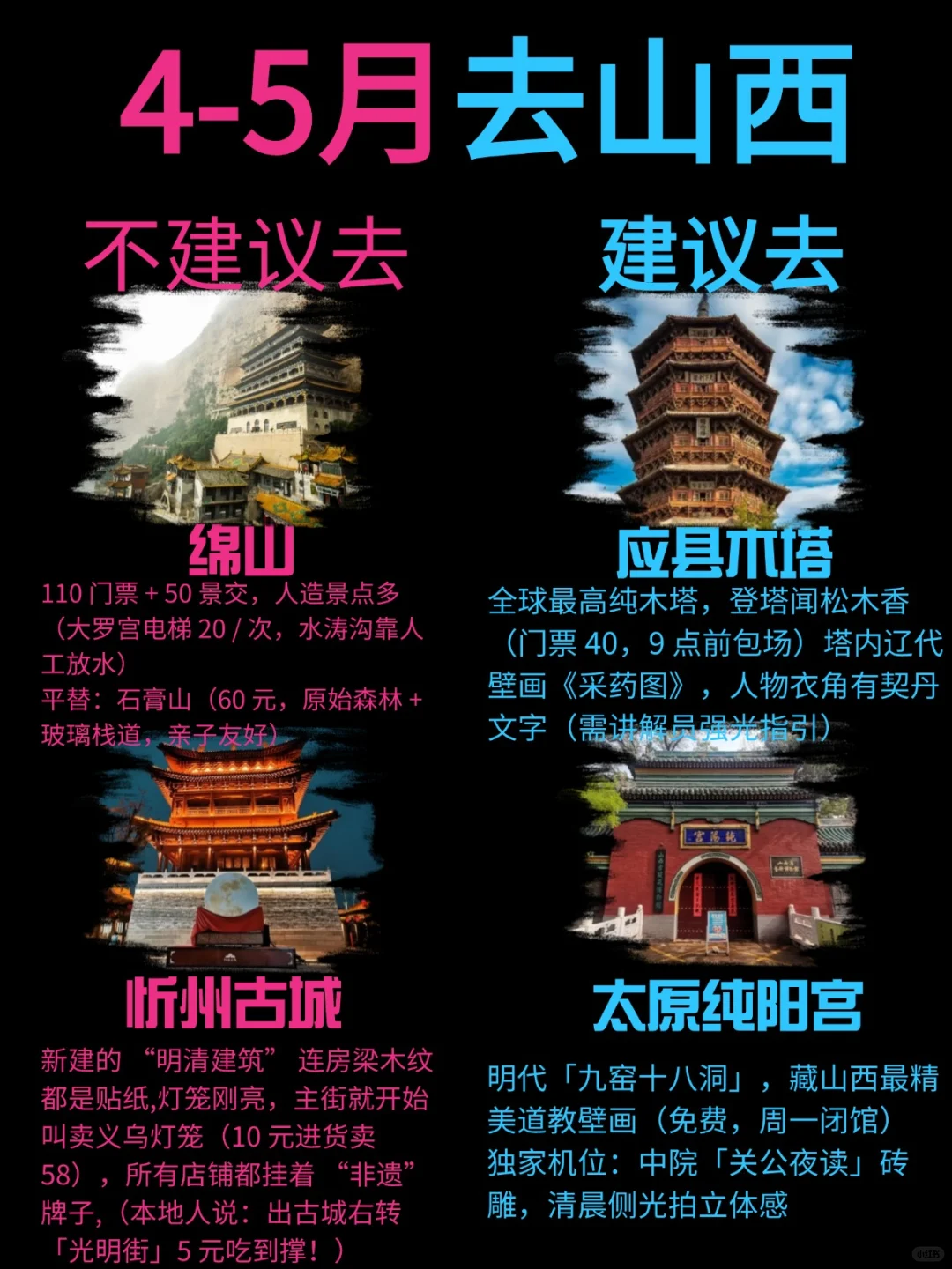 4-5月山西旅游看这一篇推荐就够了！