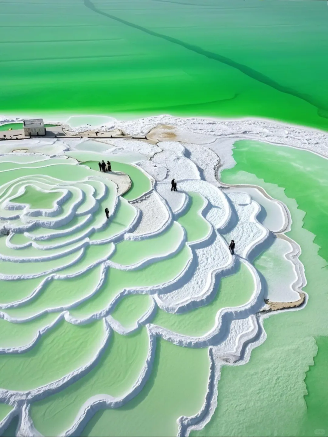 🌈 一眼万年!察尔汗盐湖,美到窒息❗❗