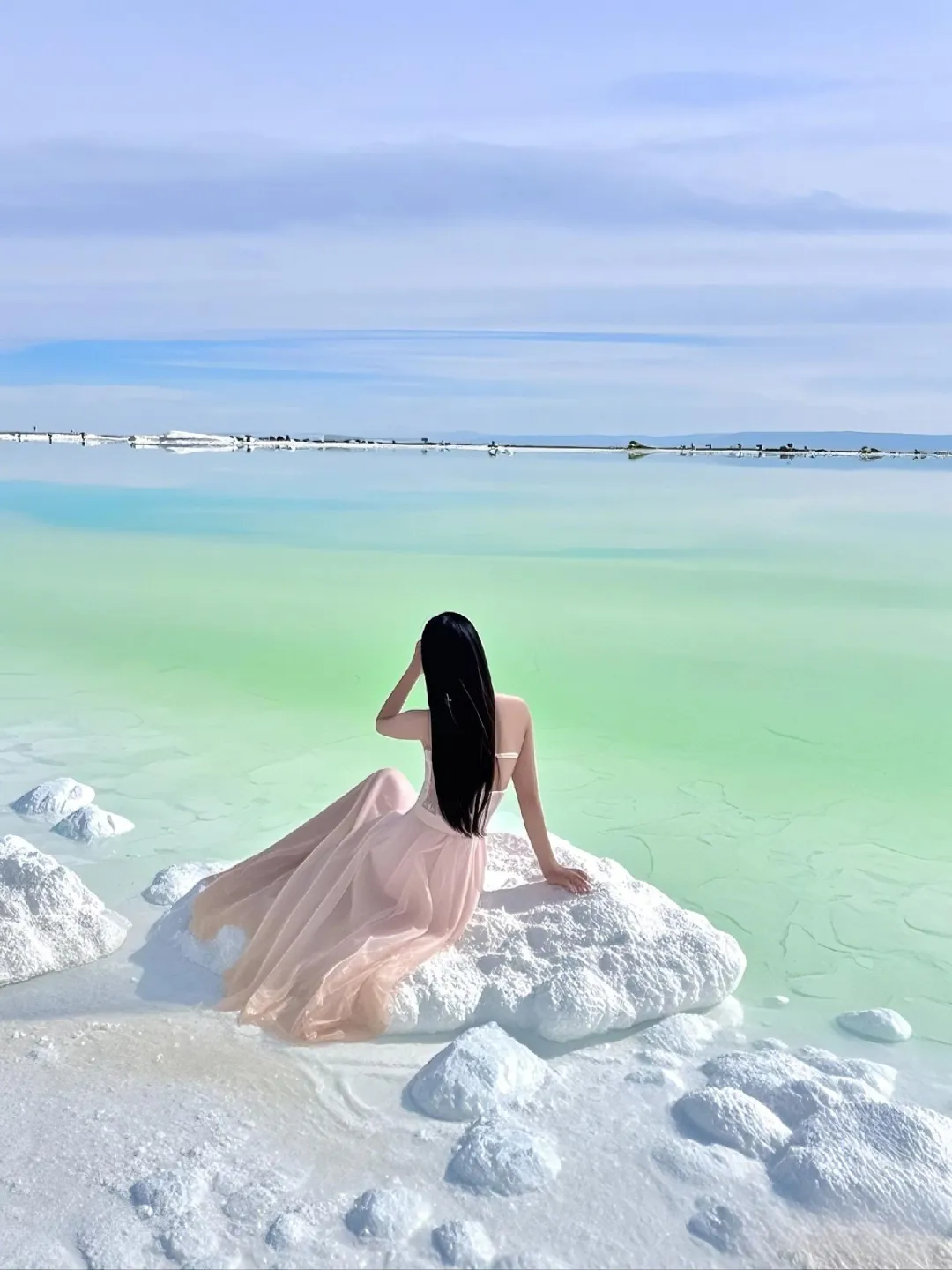 🌈 一眼万年!察尔汗盐湖,美到窒息❗❗