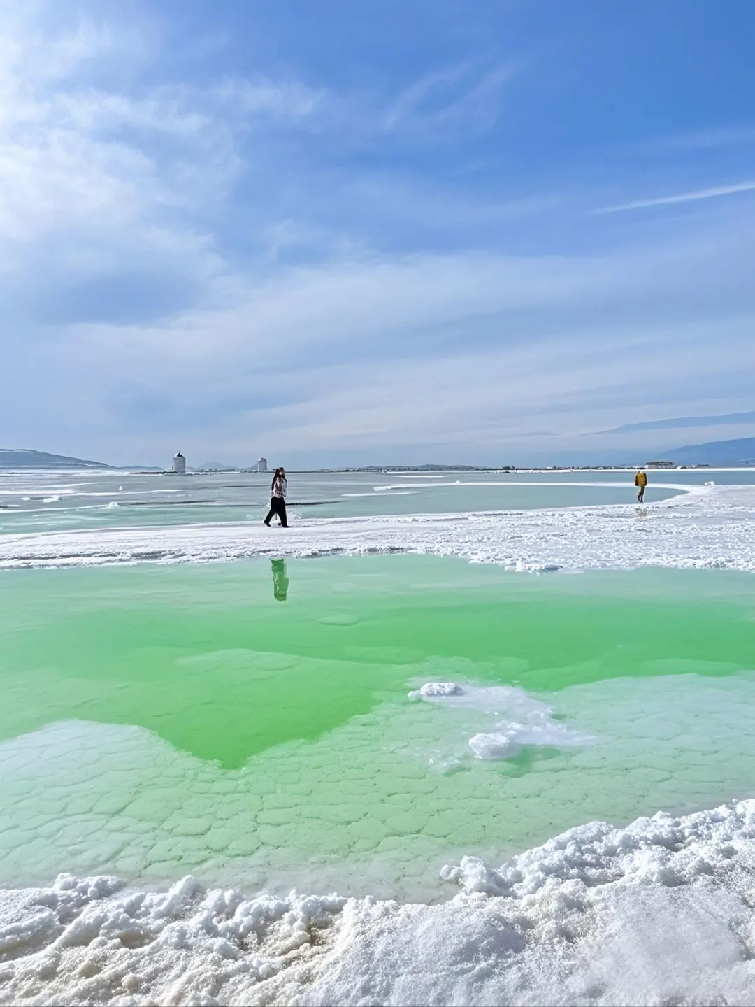 🌈 一眼万年!察尔汗盐湖,美到窒息❗❗