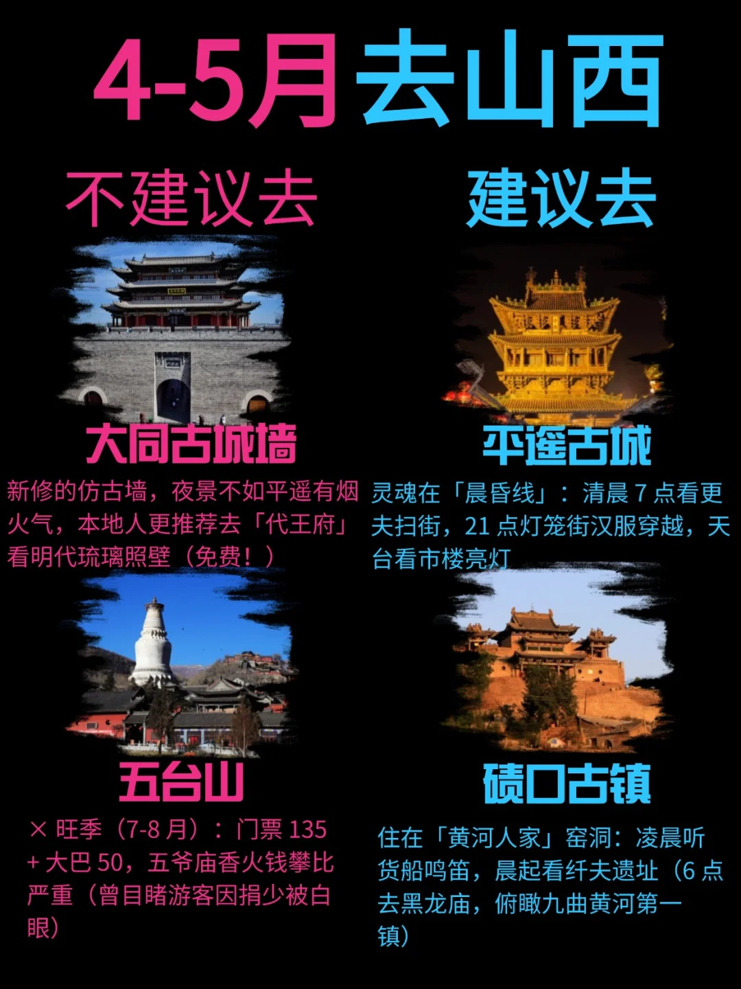 4-5月山西旅游看这一篇推荐就够了！