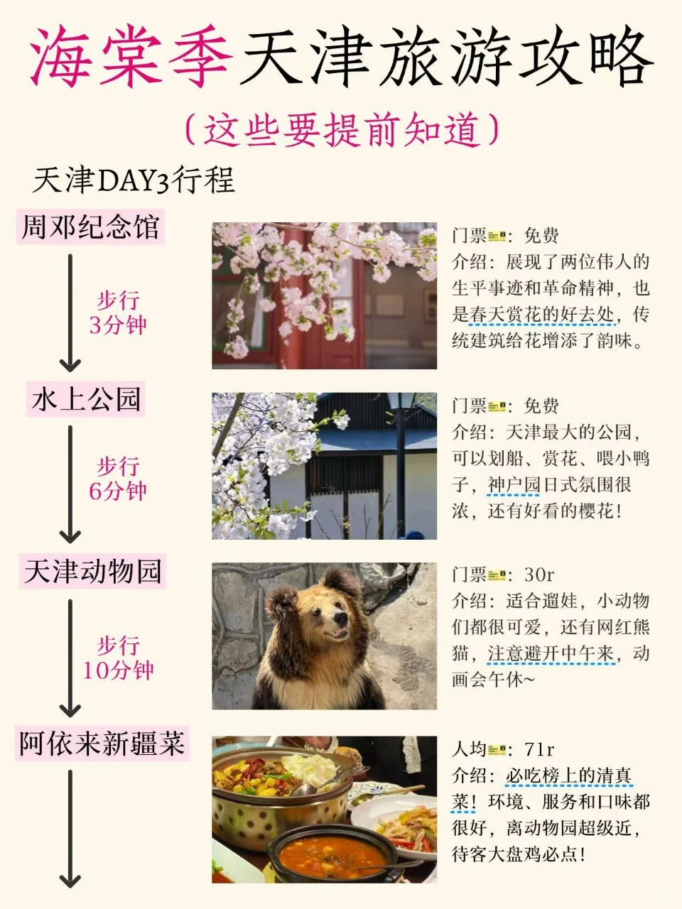 海棠季天津旅游攻略🌸懒人版
