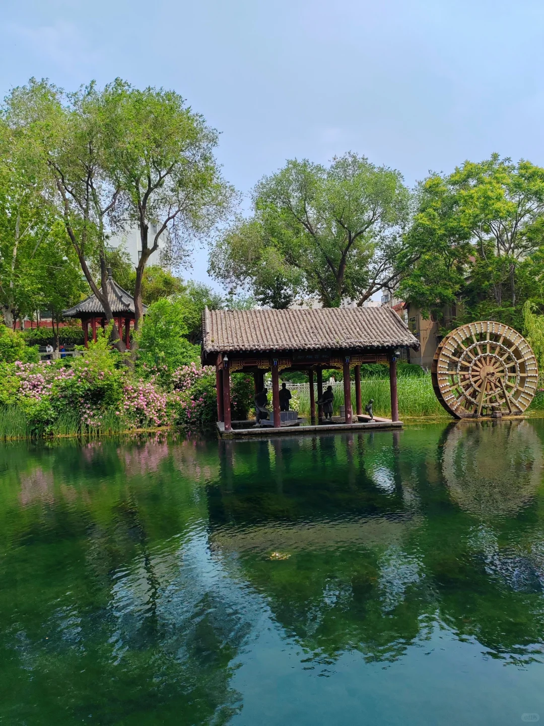 济南护城河水磨坊｜亲水栈道🌲绿意盎然