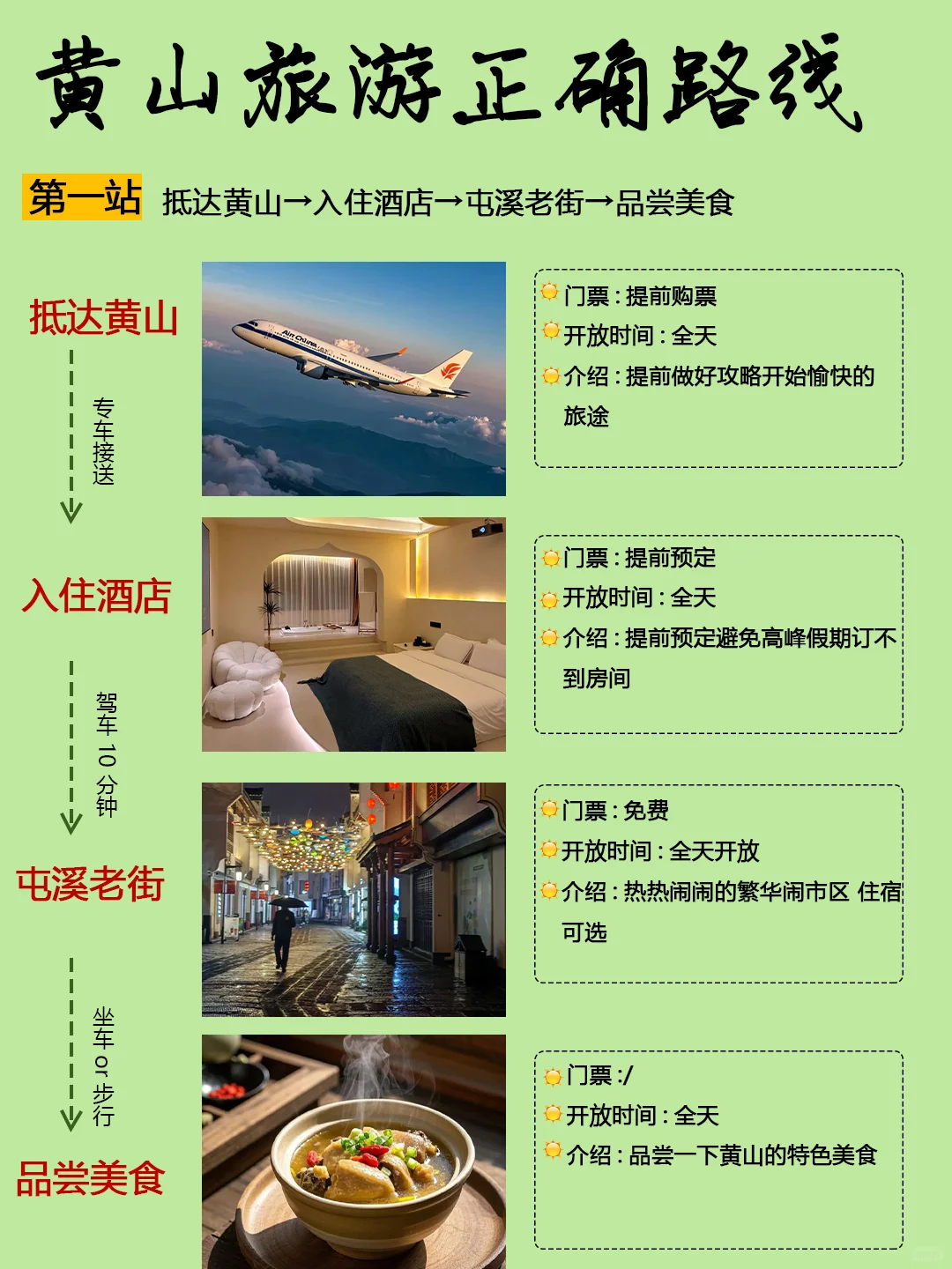 第一次来黄山旅游的听劝黄山旅游攻略