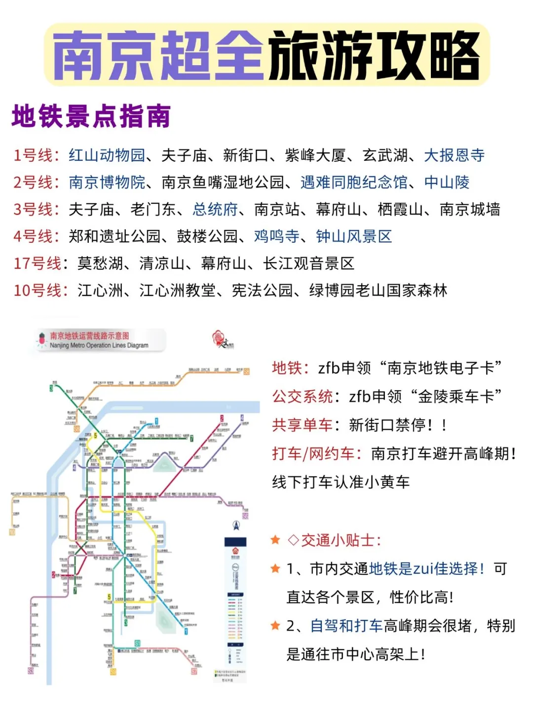 J人男友做的南京旅游攻略，好牛啊（已实践版）