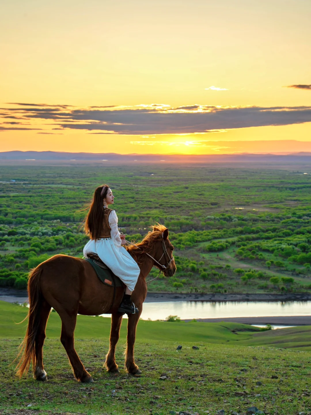 “我这一生,总有一个夏天要留给呼伦贝尔‼️”