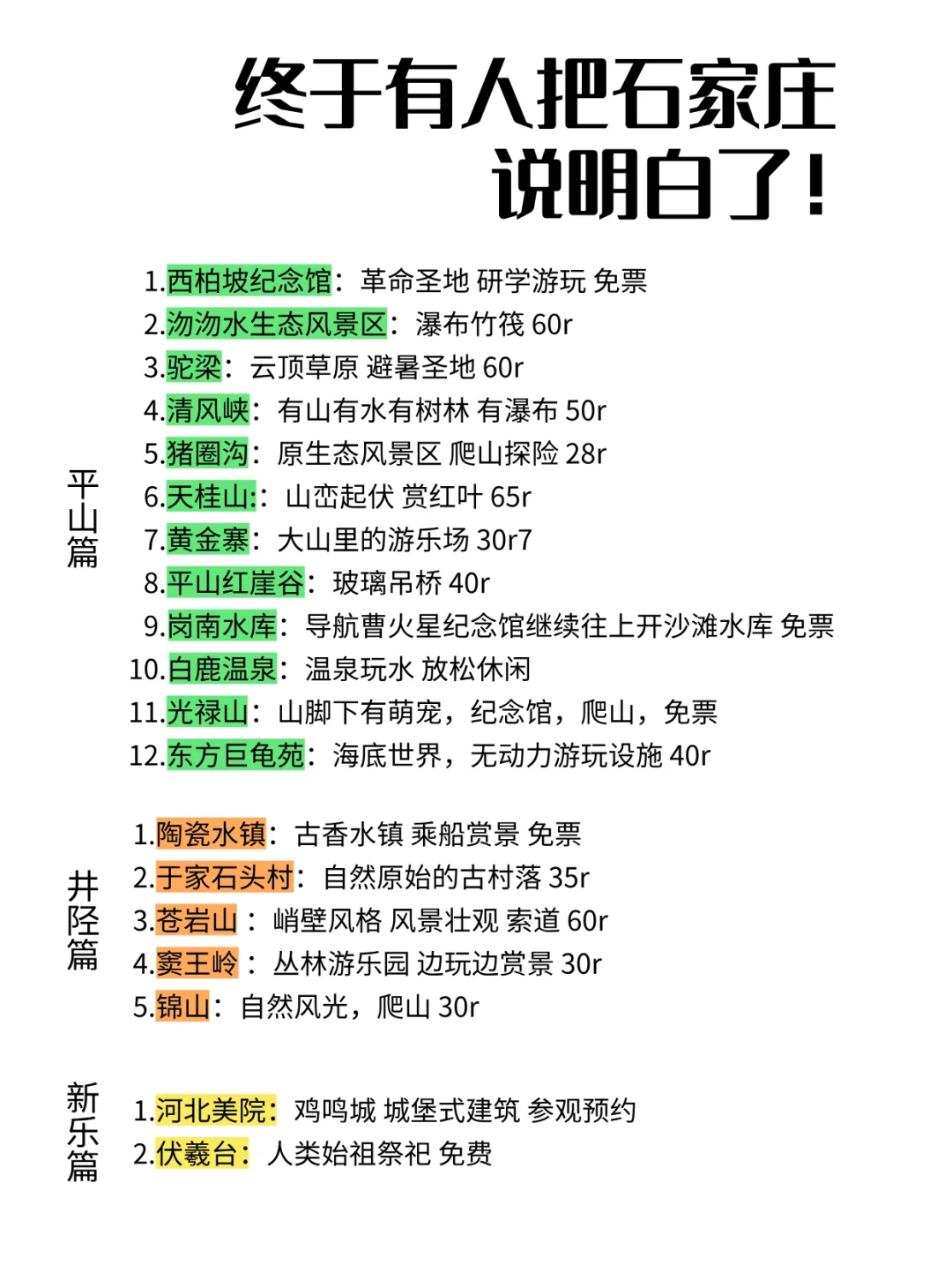 终于有人把石家庄说明白了!