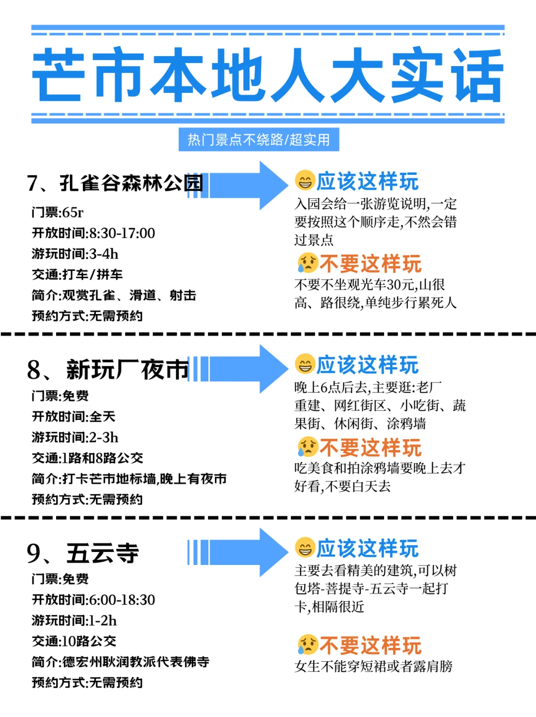芒市旅游攻略，本地人整理的超实用攻略‼️