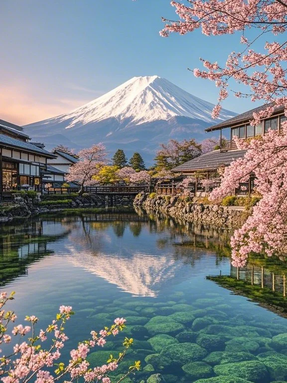 🌸 日本忍野八海｜富士山下的绝美秘境