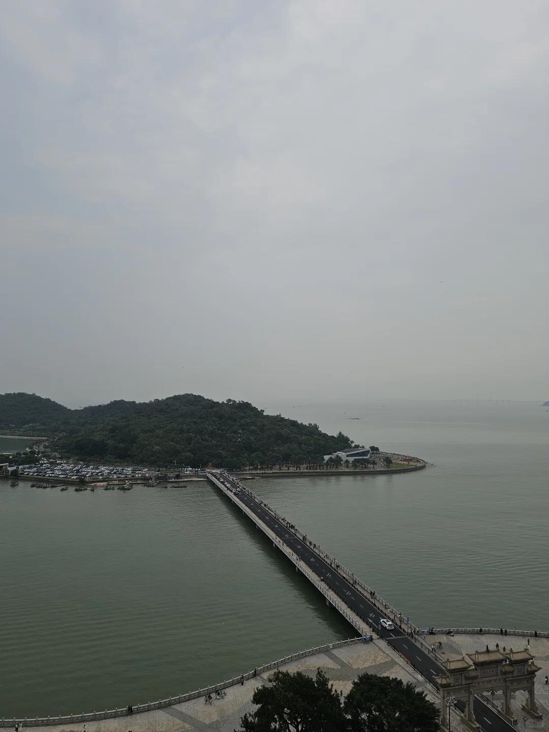 6日珠海景区早间多云➕海面6级阵风❌无日出