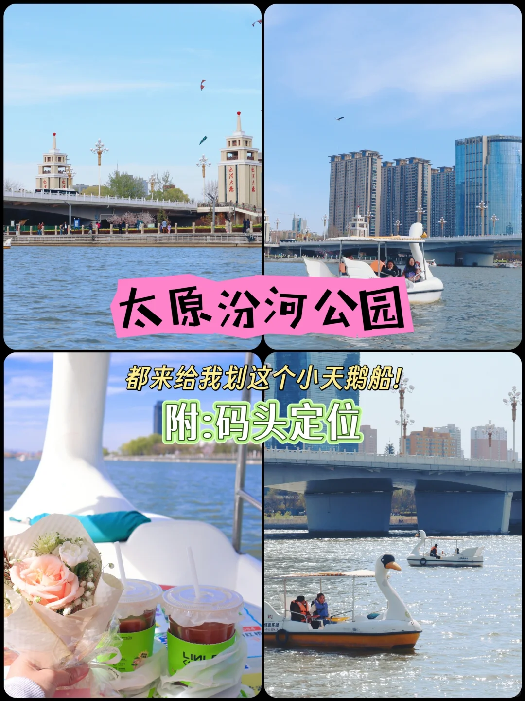 来太原旅游麻烦都来划一下这个小天鹅船好吗