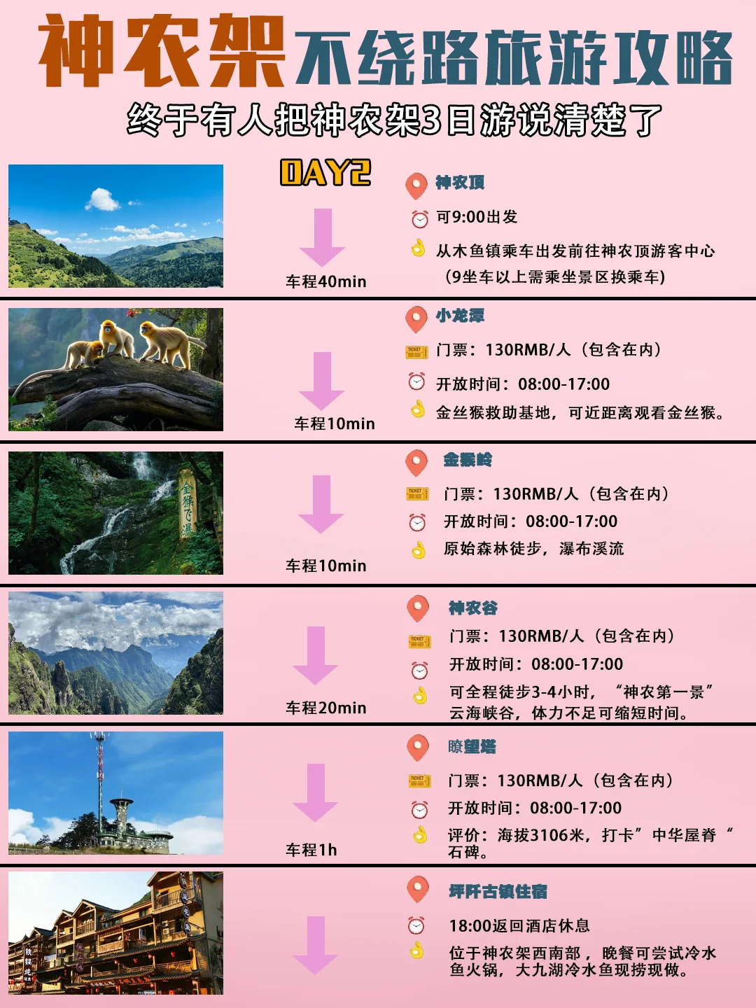 神农架3天保姆攻略🌲金丝猴云海晨雾全包