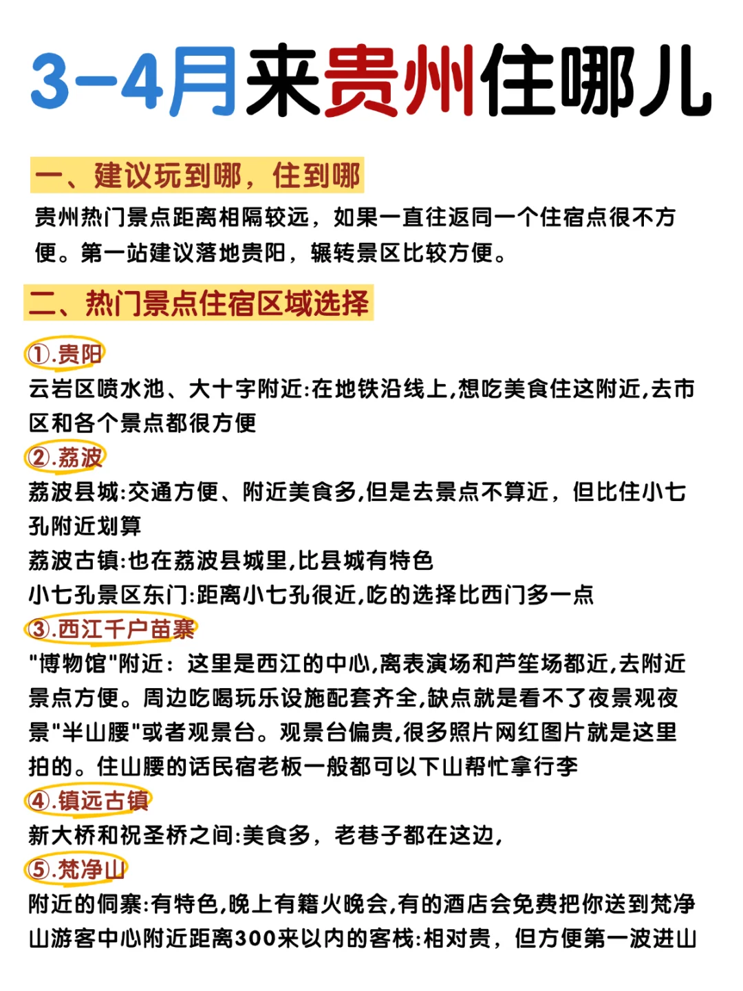 满意哭😭J人闺蜜做的贵州旅游攻略👍快来存