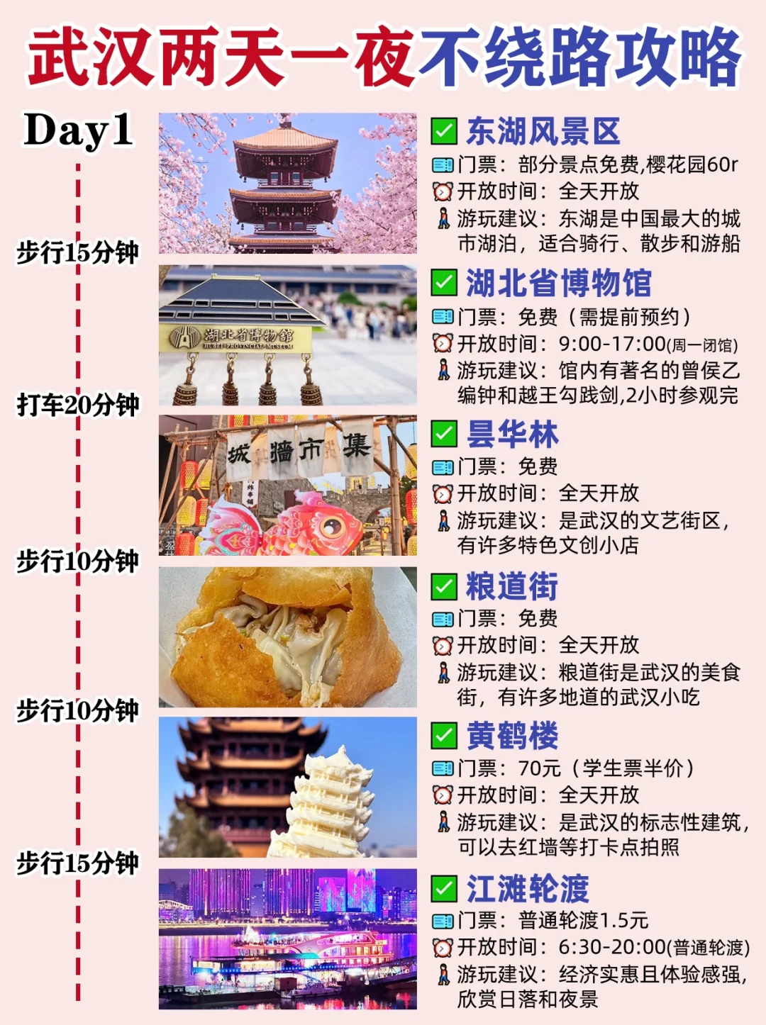 📍【 武汉 】2天1晚旅游攻略‼️轻松拿捏🤏🏻