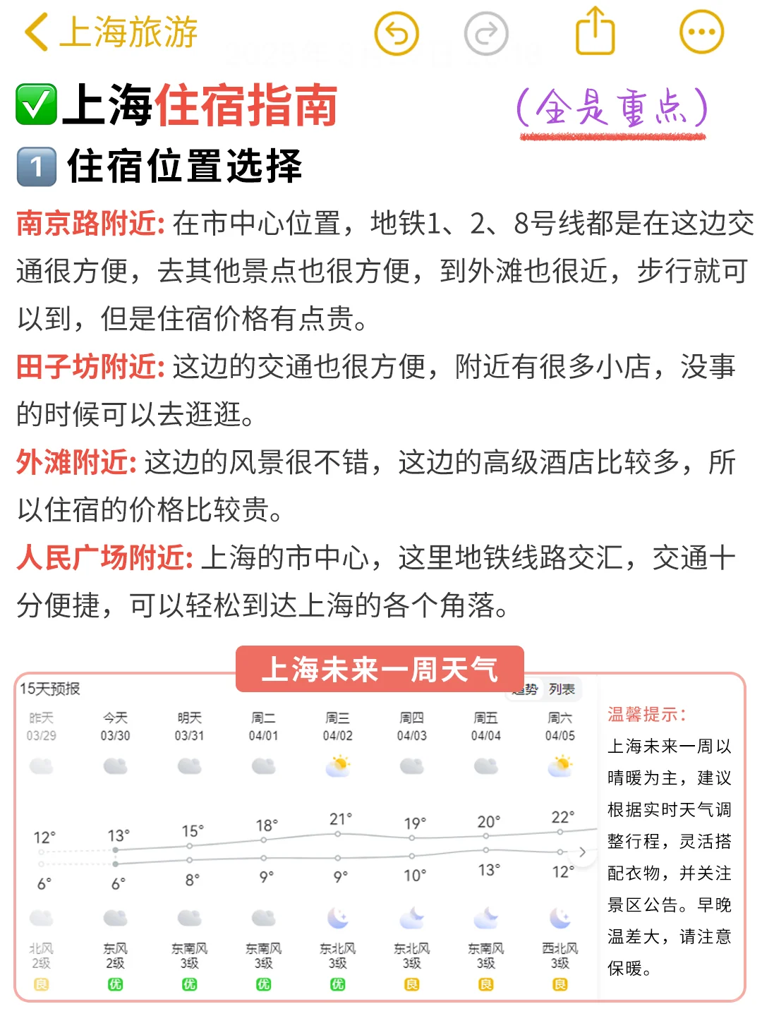 J人好恐怖...闺蜜做的上海旅游攻略震惊我了