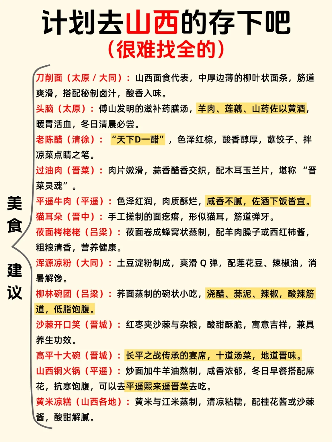 山西攻略｜景点交通美食全涵盖