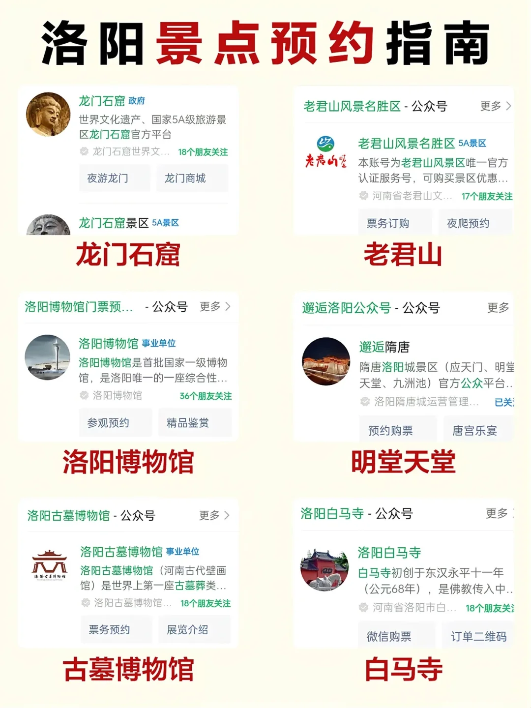 洛阳景点排行榜超详细攻略，一定要看完