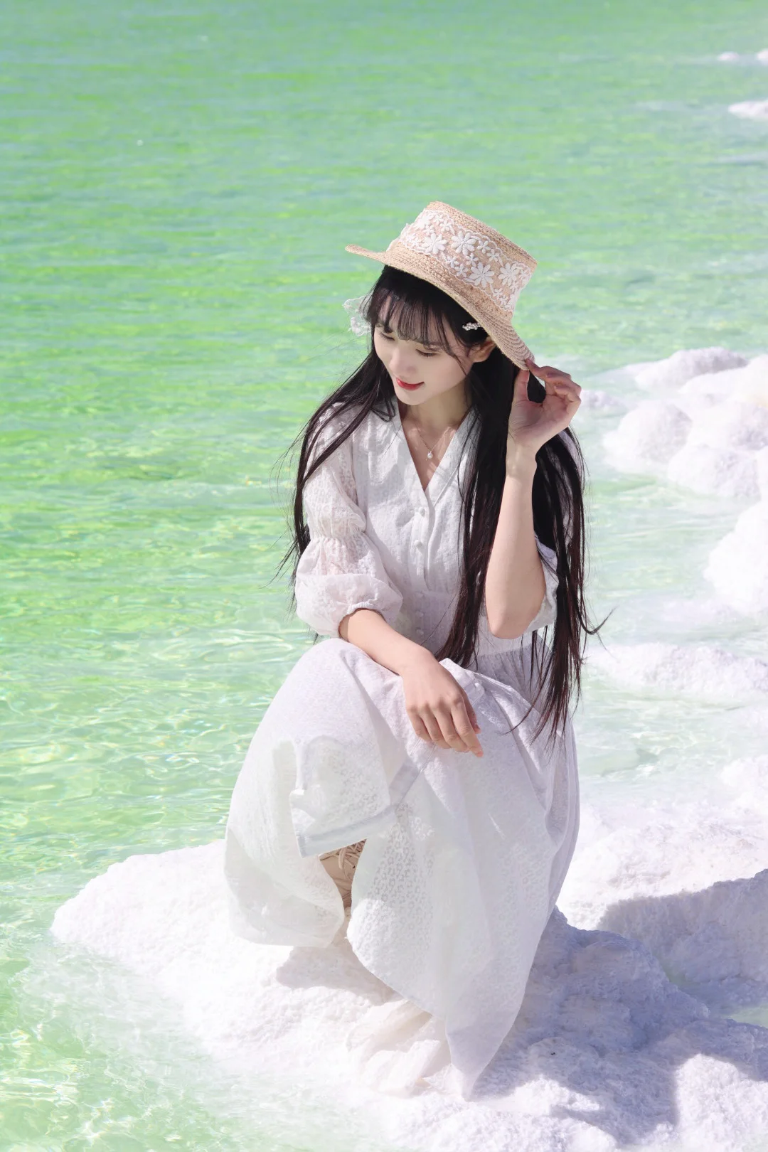 国庆察尔汗盐湖live图！！无滤镜！美得太炸裂