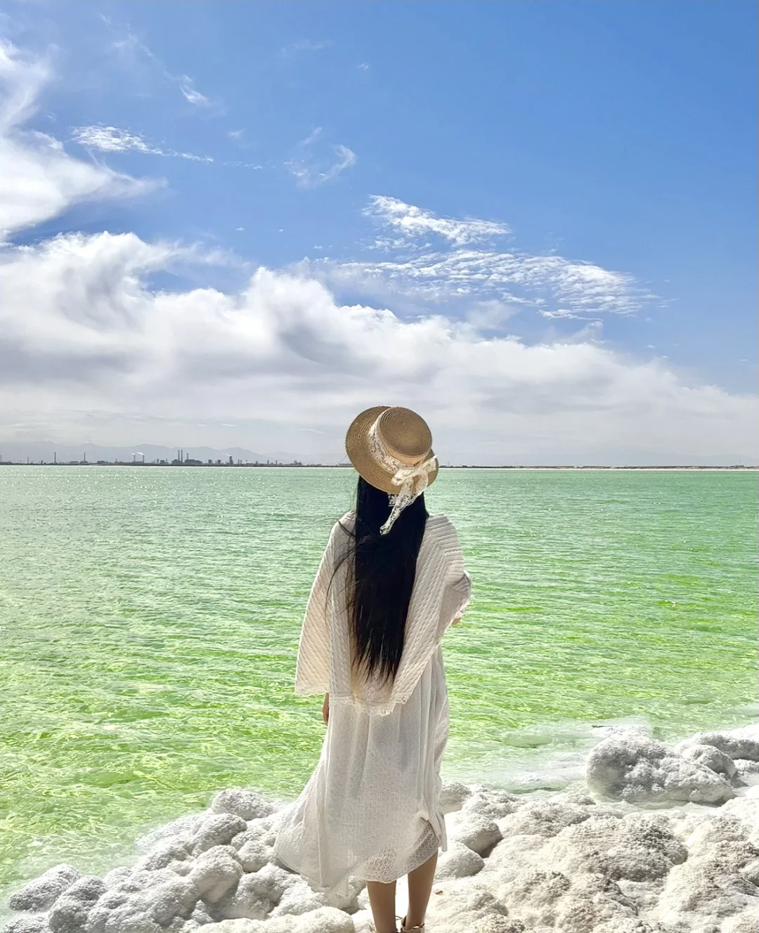 国庆察尔汗盐湖live图！！无滤镜！美得太炸裂