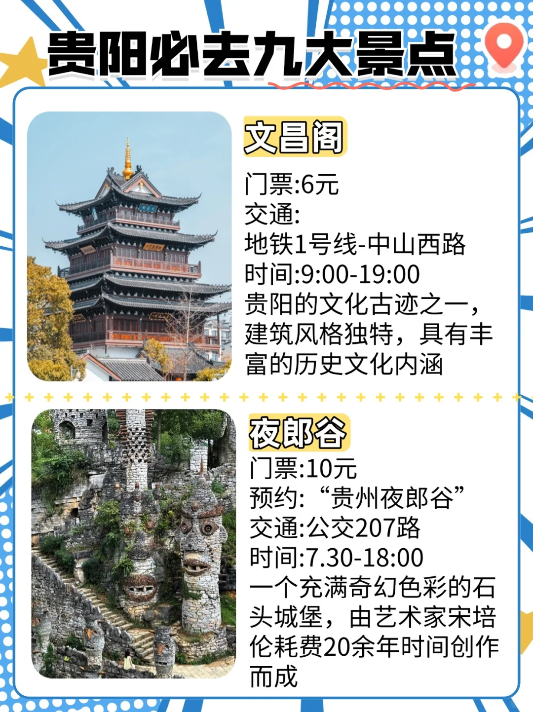 贵阳必去九大景点，解锁城市魅力之旅✨