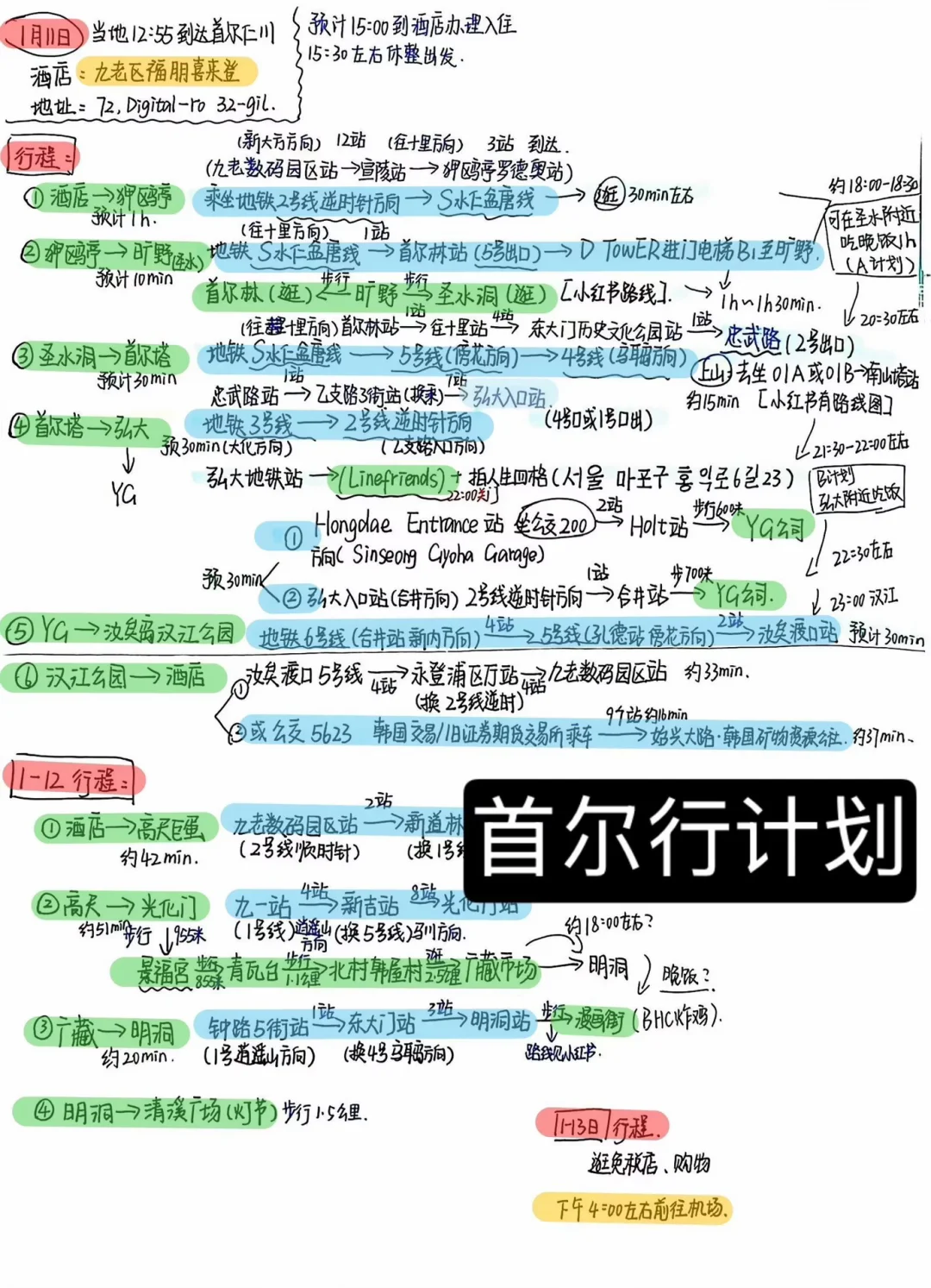 浅浅的做了一个韩国攻略🇰🇷