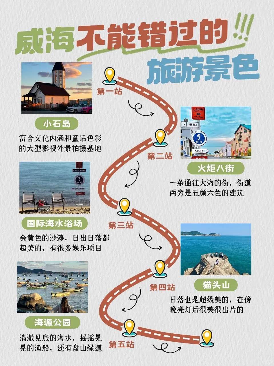 一次性说清楚威海旅游😘姐妹们👭赶紧码