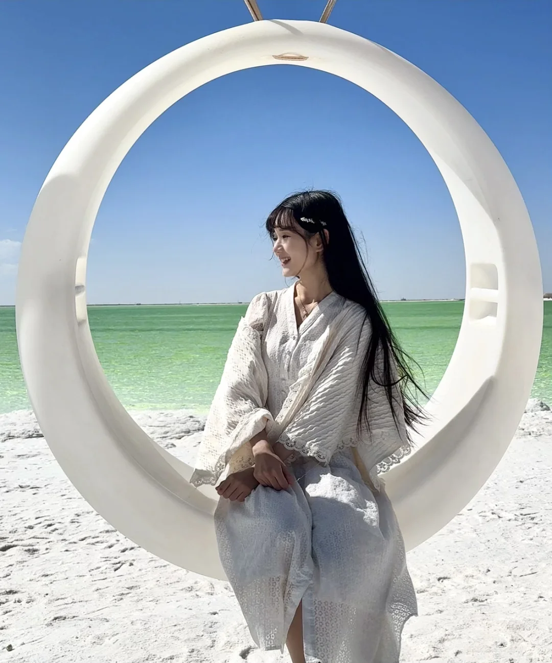 国庆察尔汗盐湖live图！！无滤镜！美得太炸裂