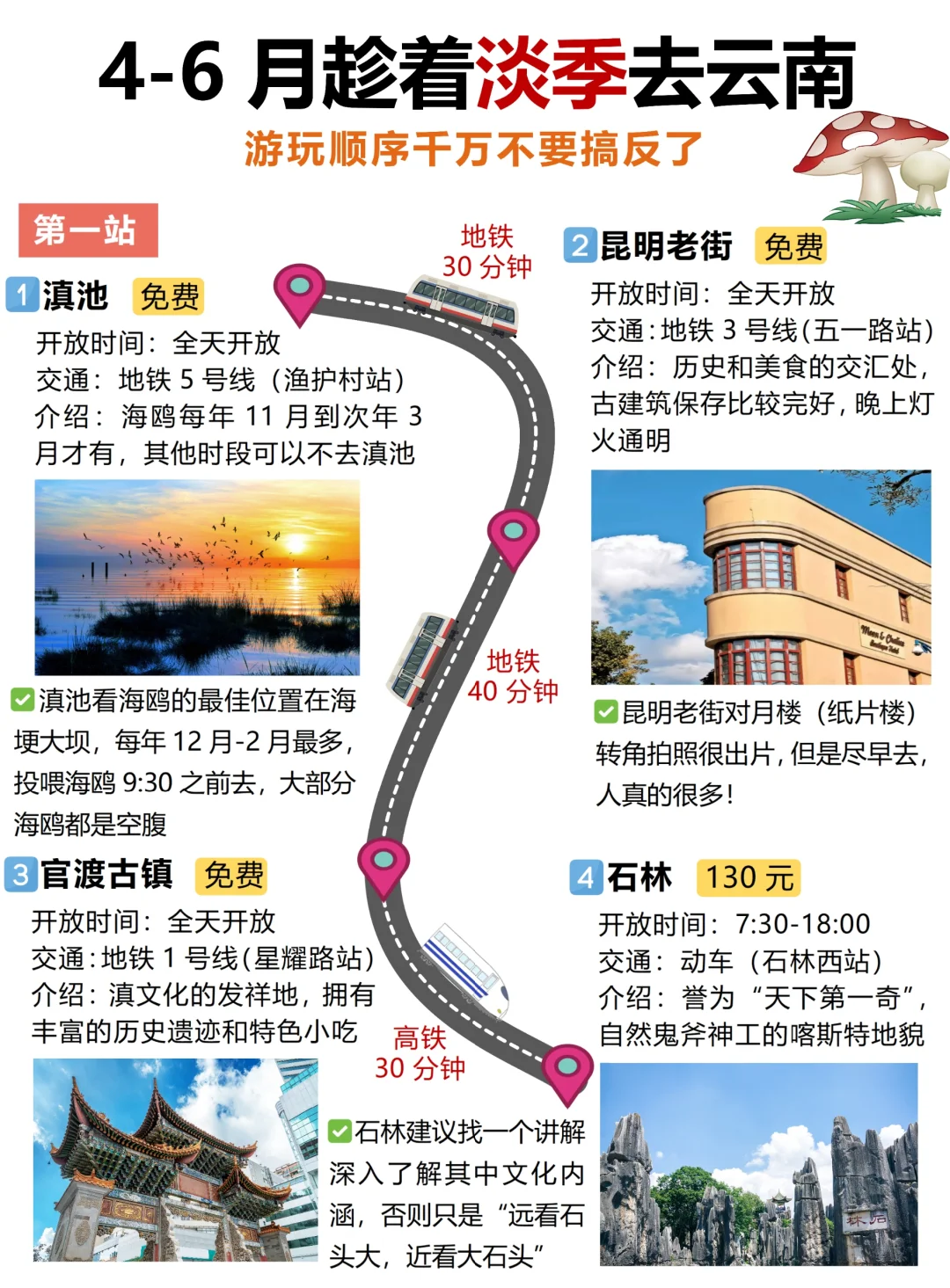 📍云南旅游攻略｜不绕路详细合理安排版❗