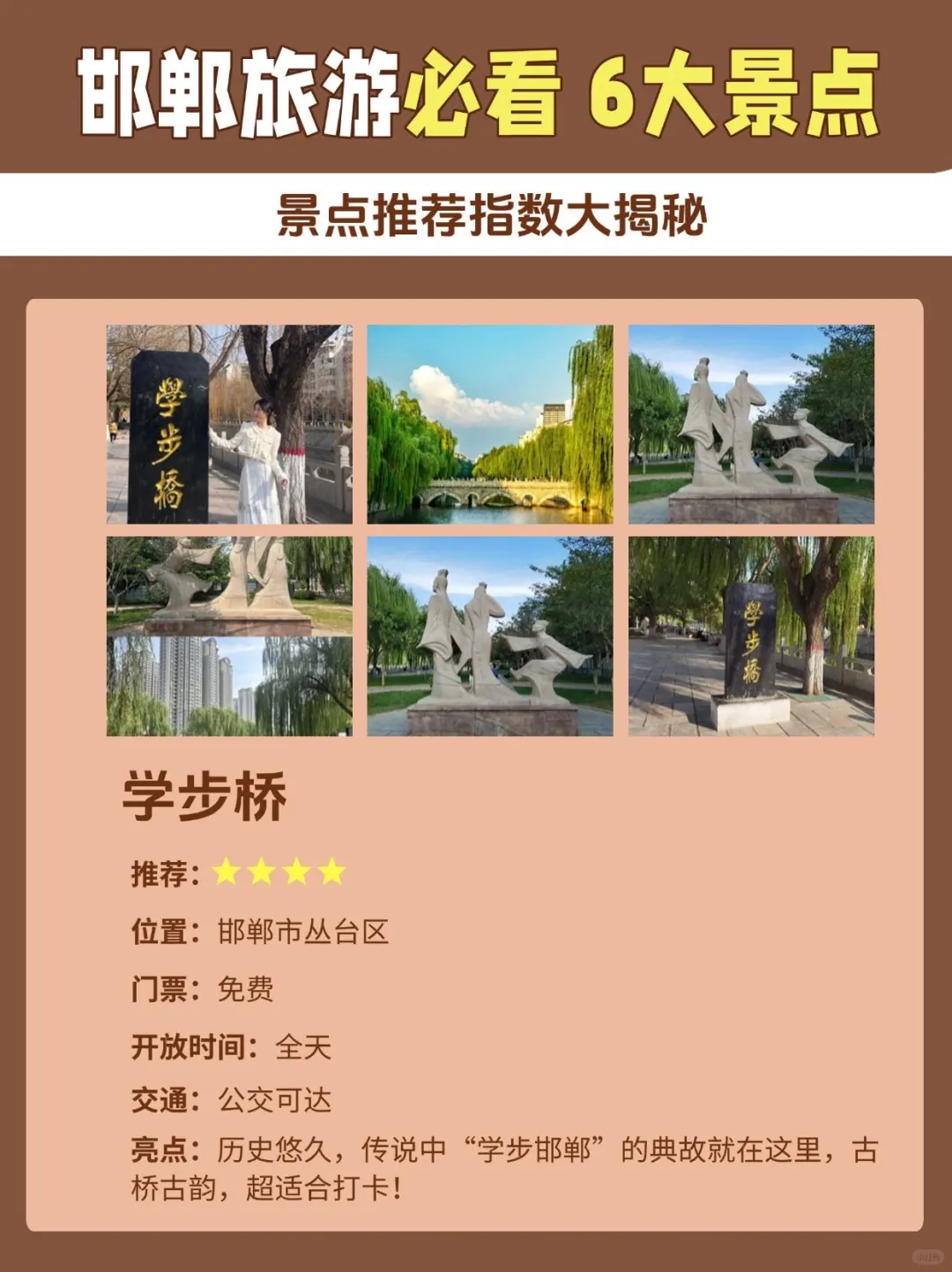 邯郸旅游必看!景点推荐指数大揭秘