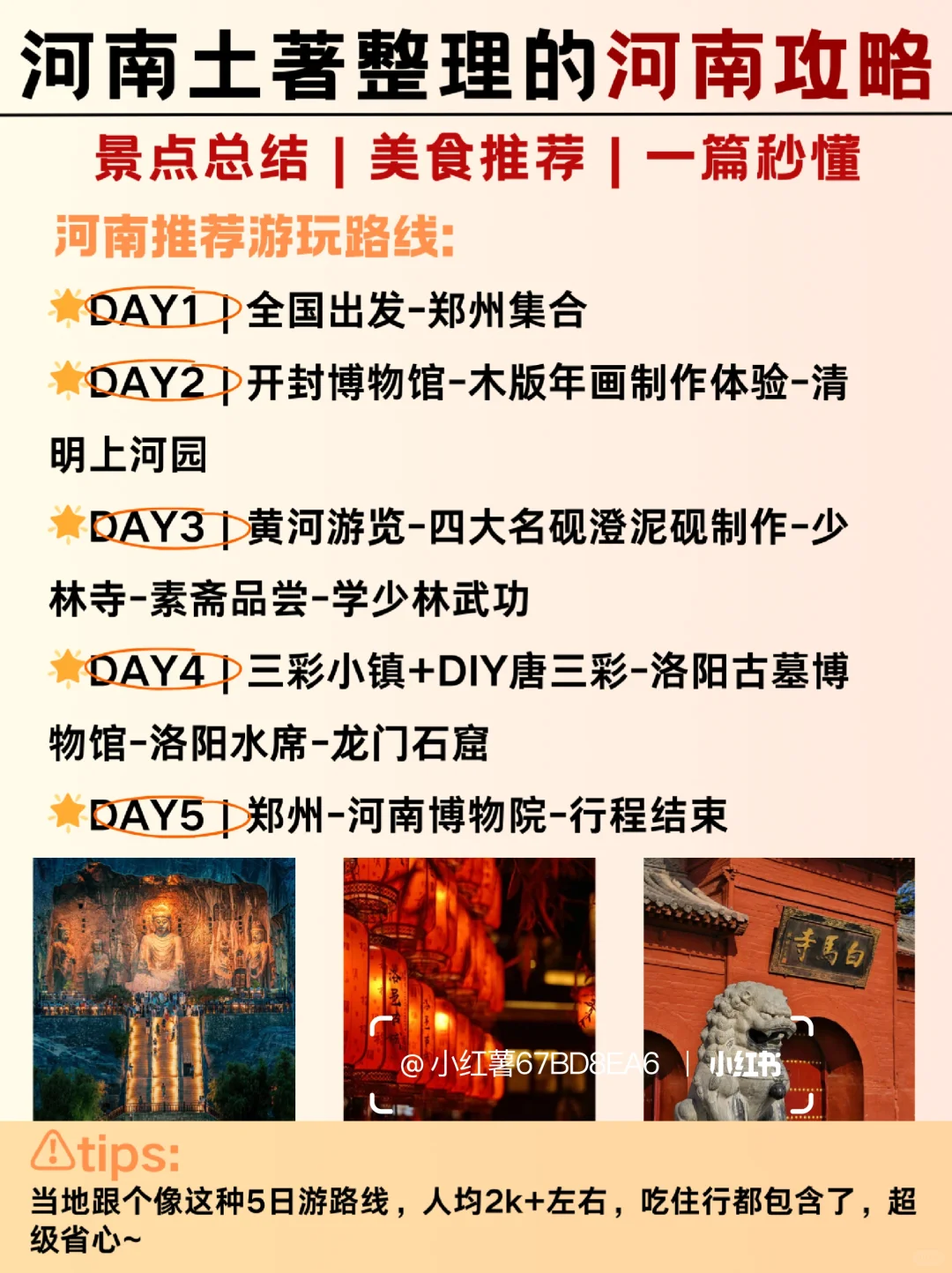 听劝❗清明五一来河南景点推荐✌️一图秒懂