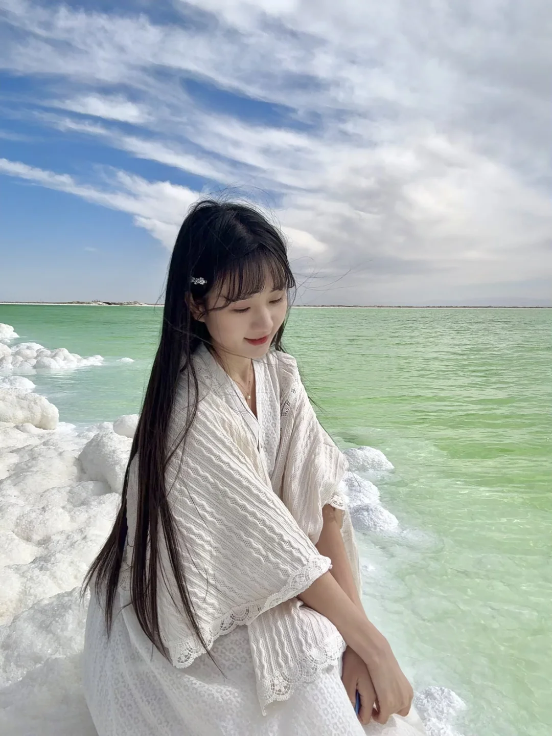 国庆察尔汗盐湖live图！！无滤镜！美得太炸裂