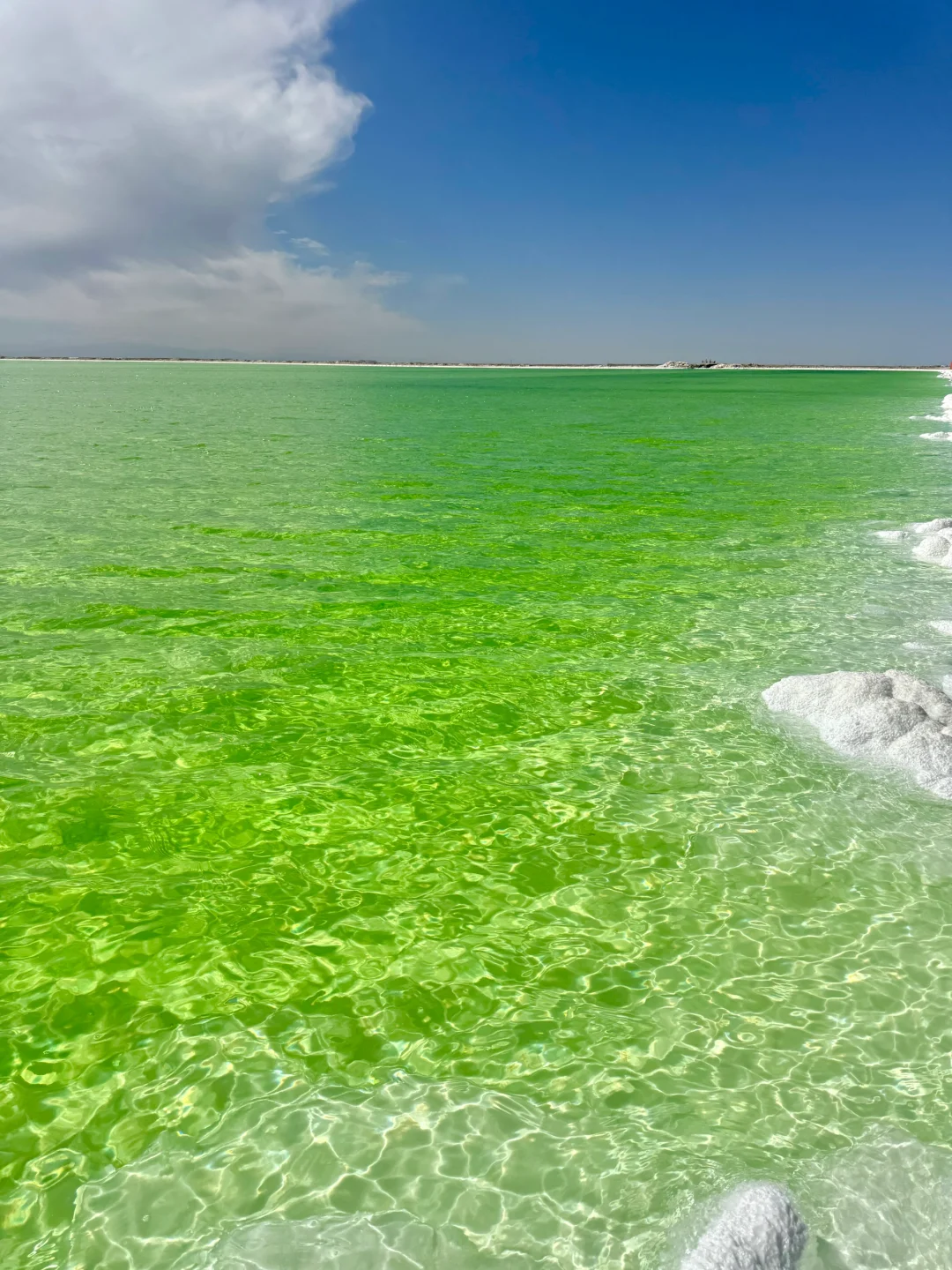 国庆察尔汗盐湖live图！！无滤镜！美得太炸裂