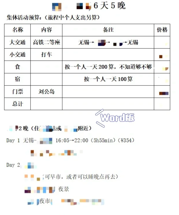 国内旅游攻略定制！！！