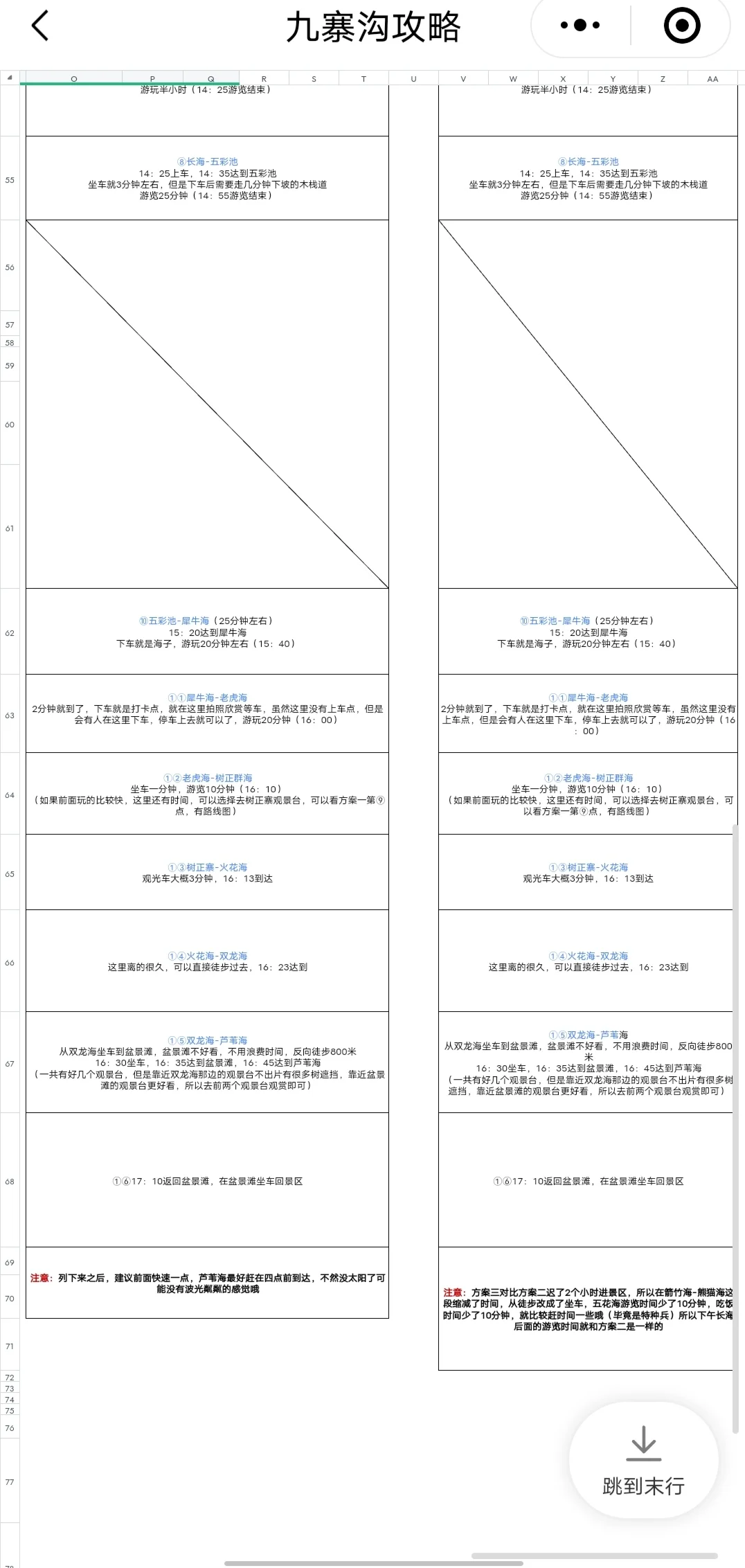 J人的九寨沟攻略😍还没做攻略的有福了!