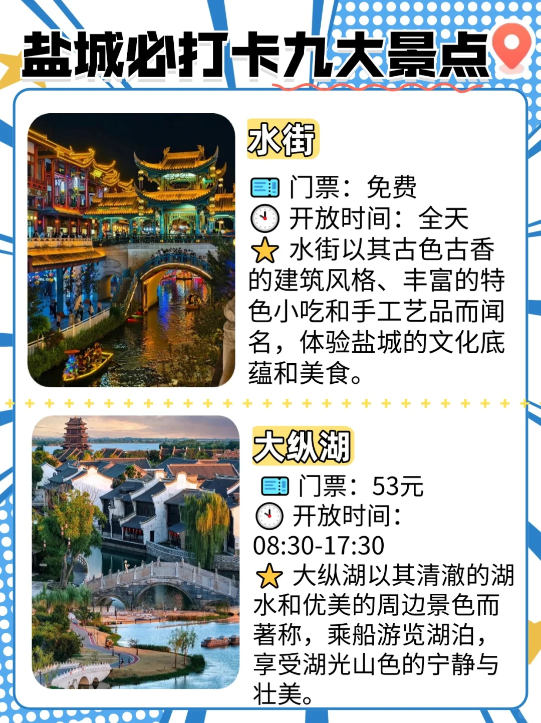 盐城必游九大景点，解锁城市魅力地图🗺️