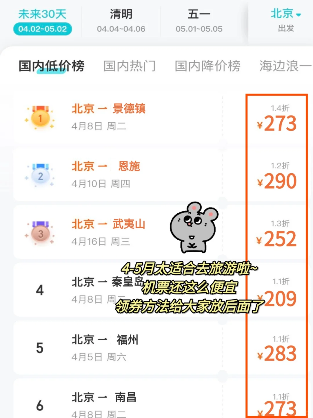 五一避开人从众‼️六个小众旅游城市推荐