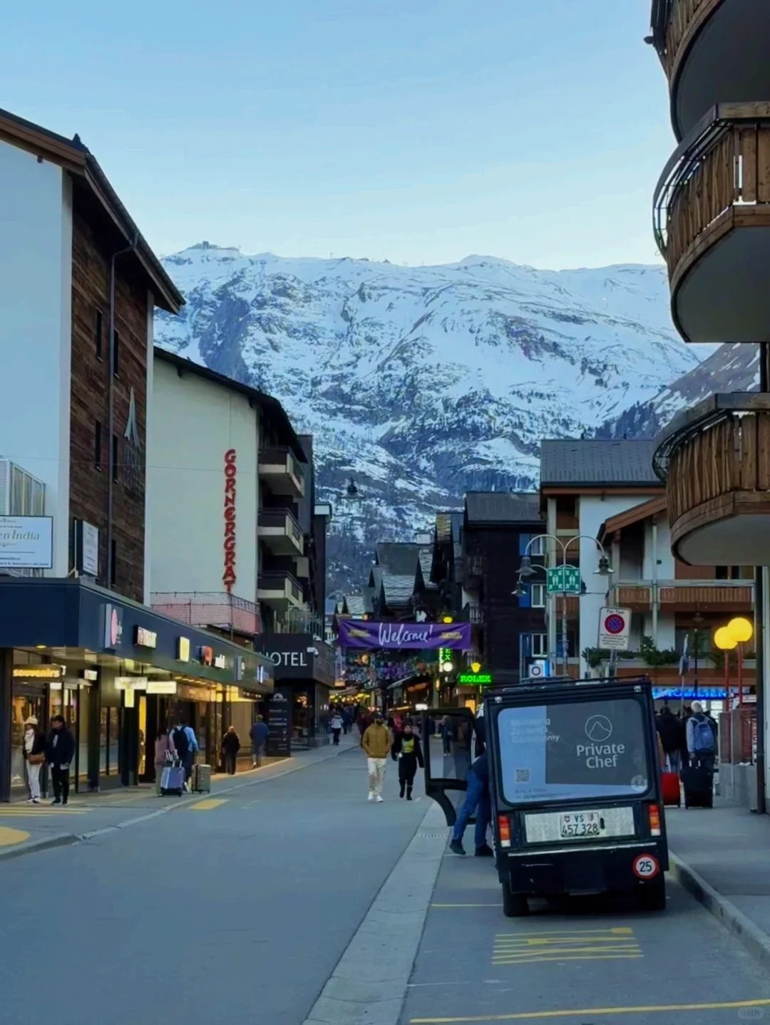 🇨🇭Zermatt采尔马特 雪山下的童话小镇..