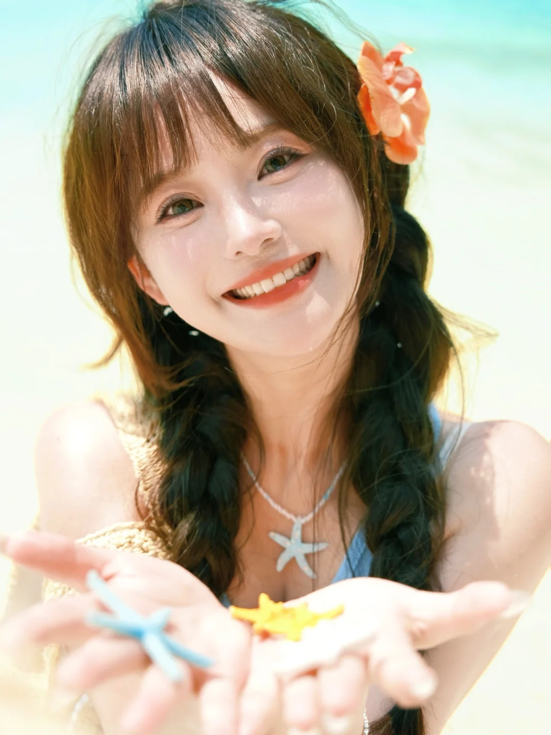 存一些海边拍照姿势🩵💛🧡