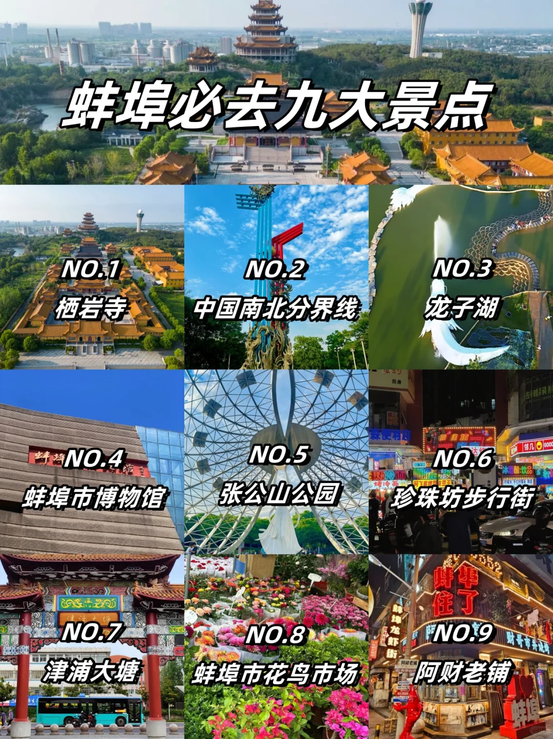 📍蚌埠/ 一日游精华版旅游攻略