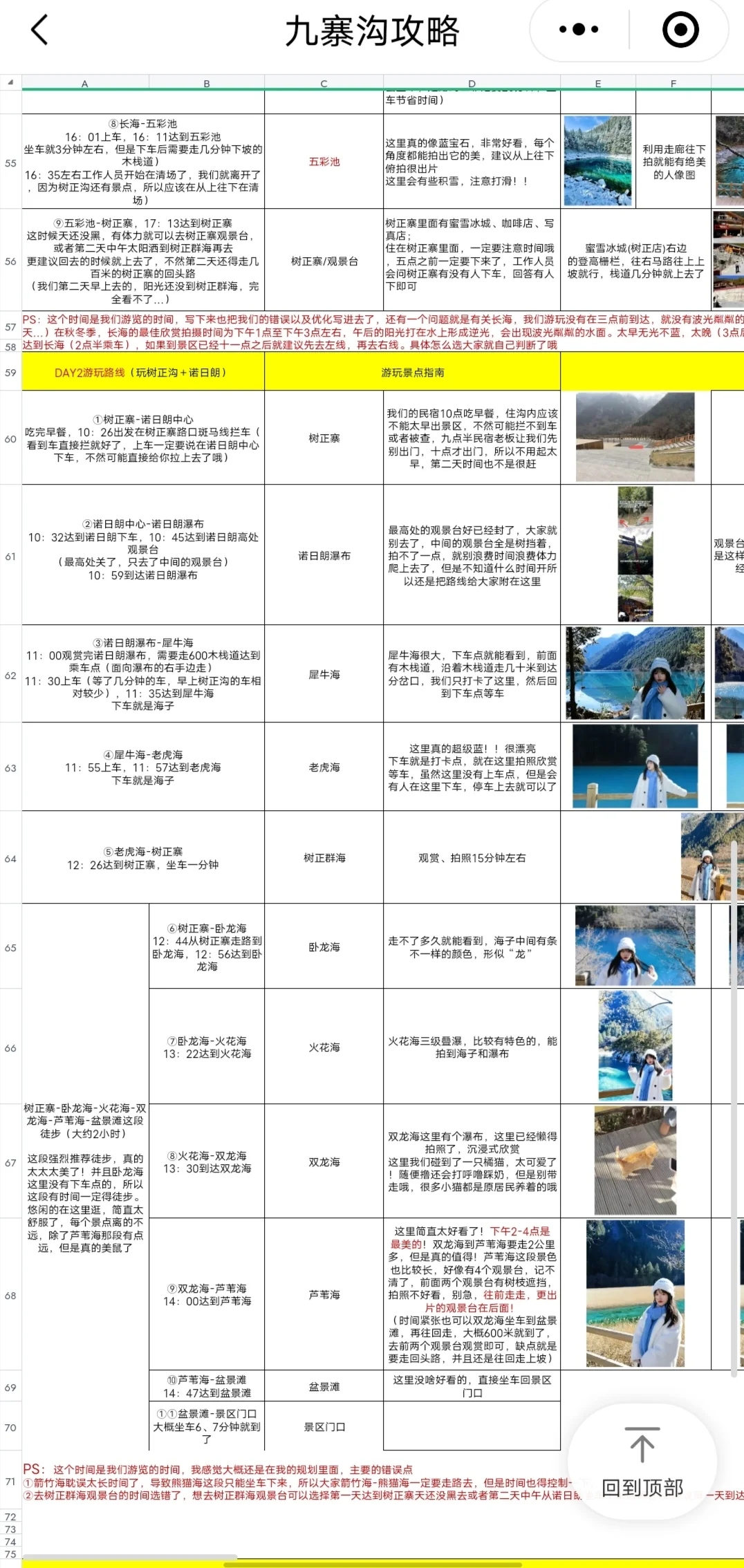 J人的九寨沟攻略😍还没做攻略的有福了!