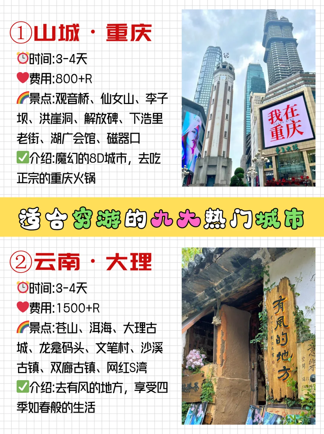 听劝‼️😭2025适合穷游的城市