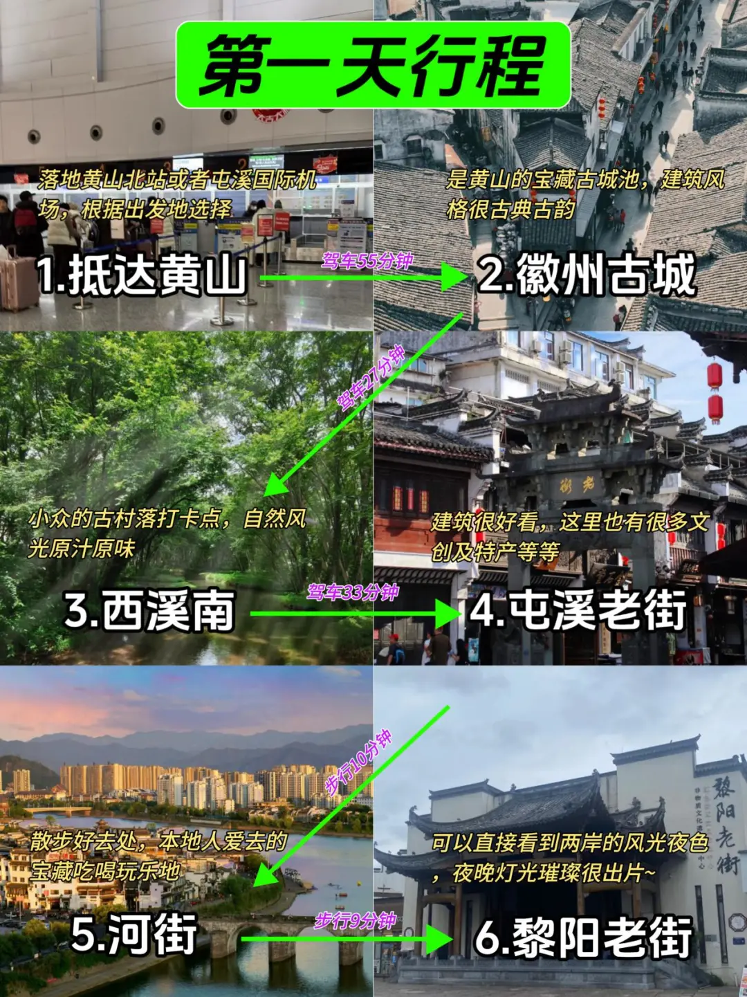 黄山路线｜连夜写的黄山春季行程攻略❗️