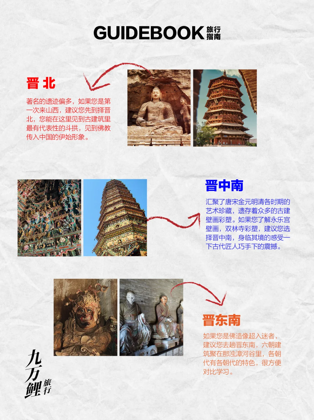 🗺️山西古建多，三条路线带你看精华‼️