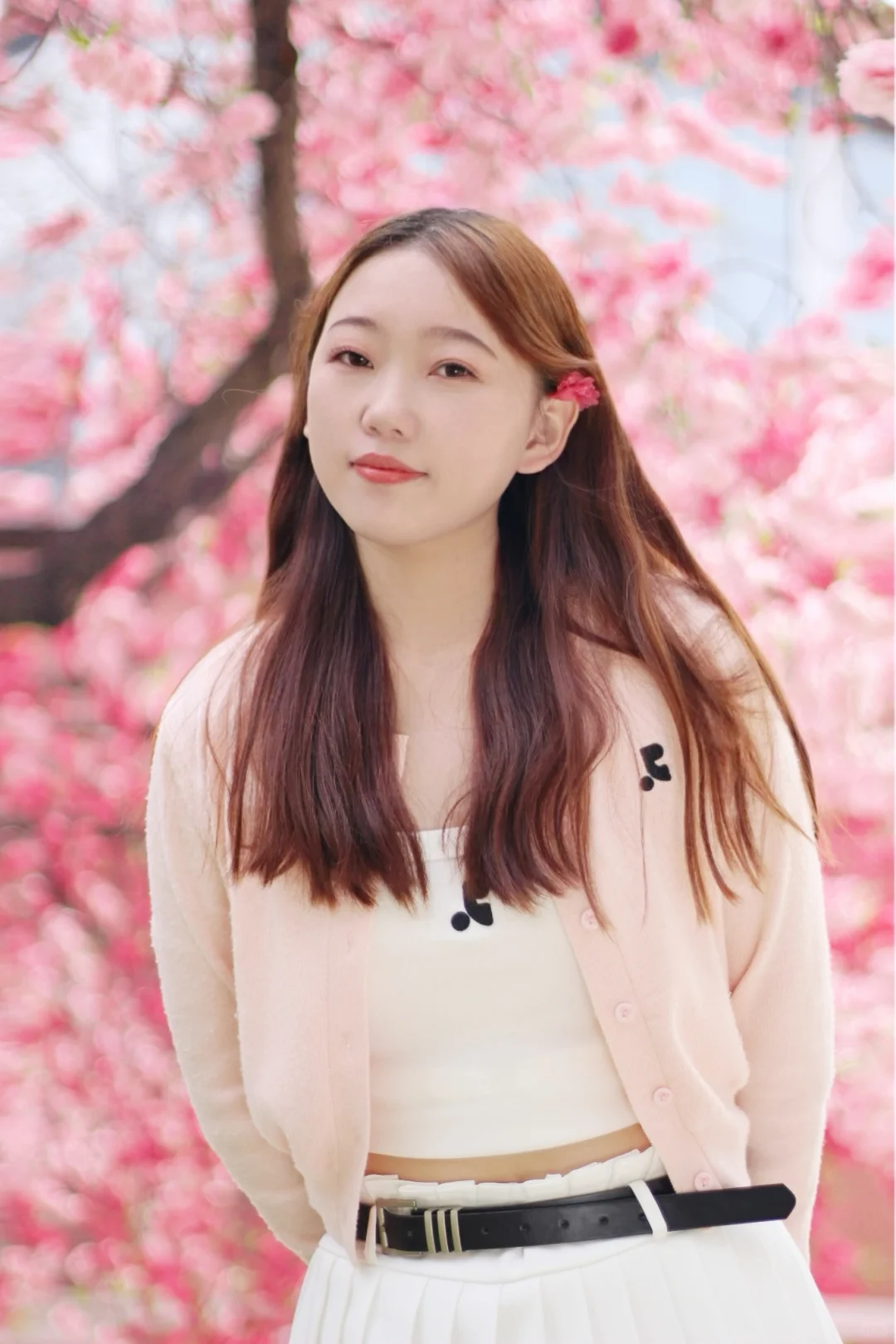 河大春天必打卡景点之洒金碧桃🌸