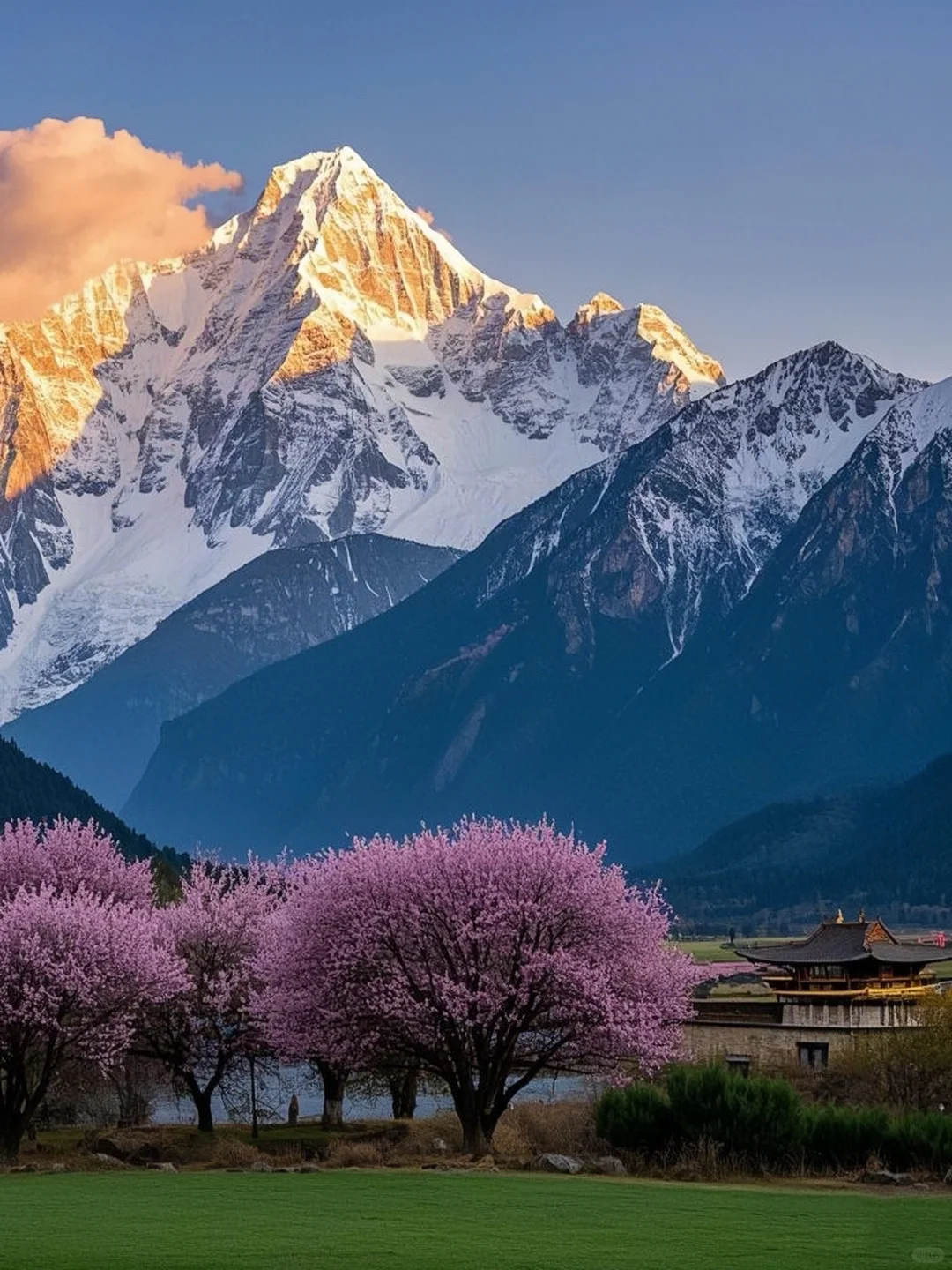 被《国家地理》点名的林芝桃花到底有多美❗️