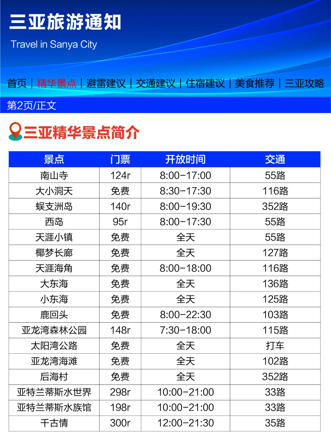 刚从三亚回来，幸好出发前看到了这篇通知