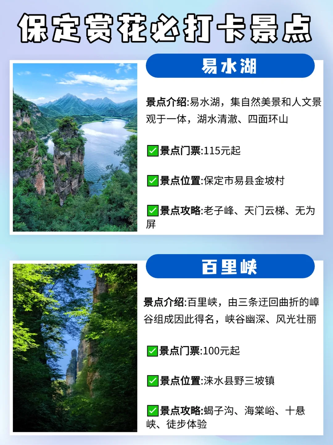 4月来保定游山赏花，🪷看这一篇 足足够❗