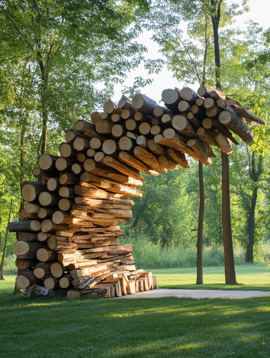 🪵营地的木堆艺术｜低成本打造网红打卡景点