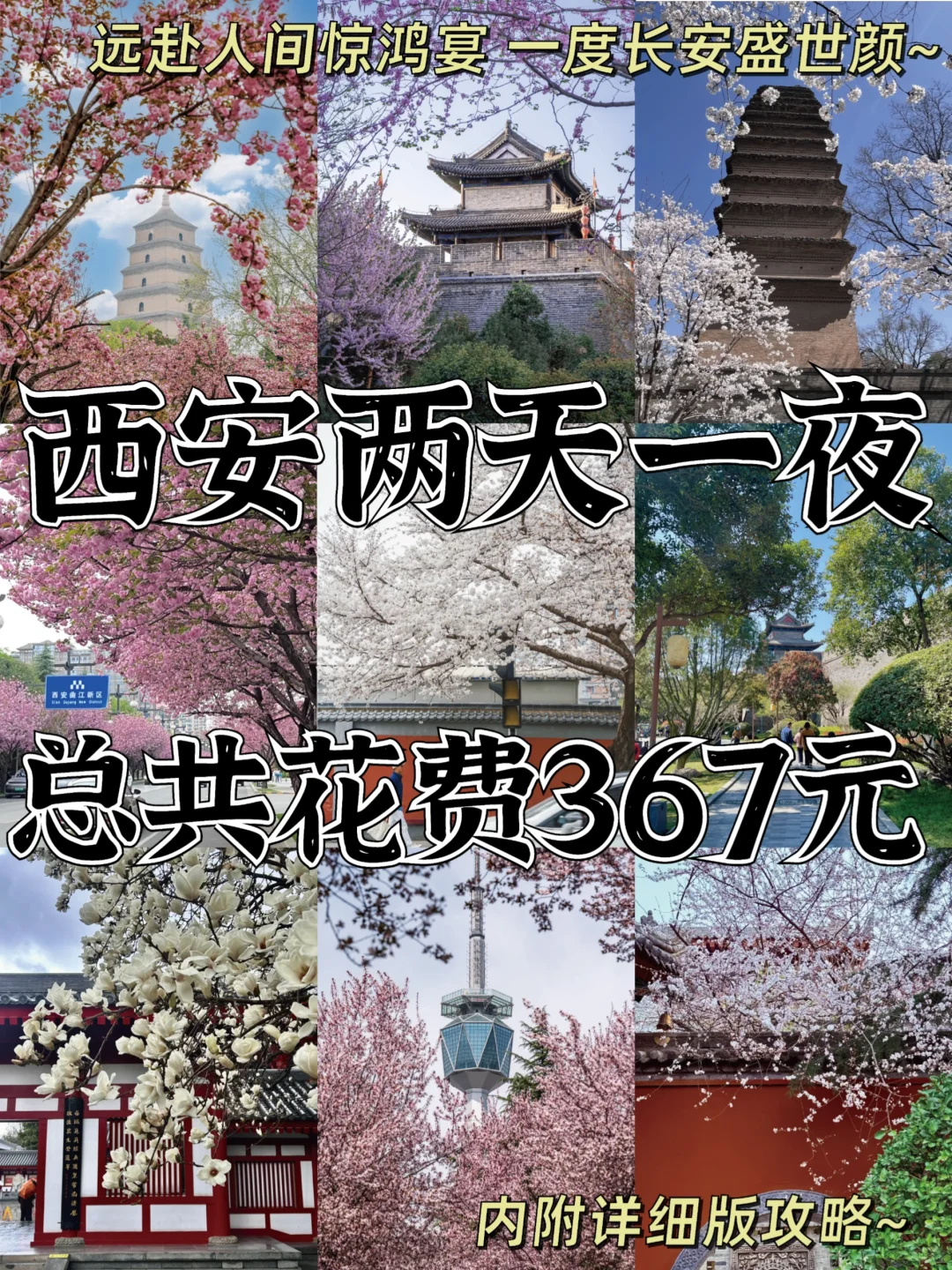 西安两天一夜总花费